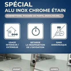 Nettoyant Alu Inox Chrome & Etain