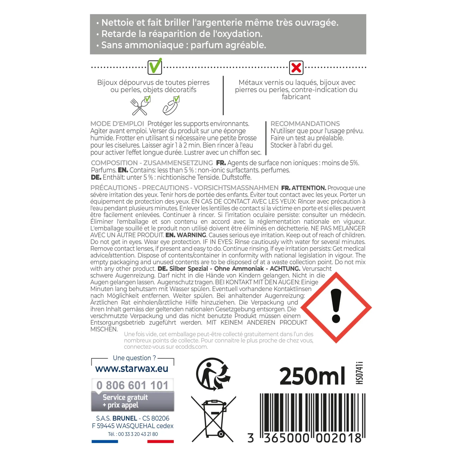 Nettoyant argent