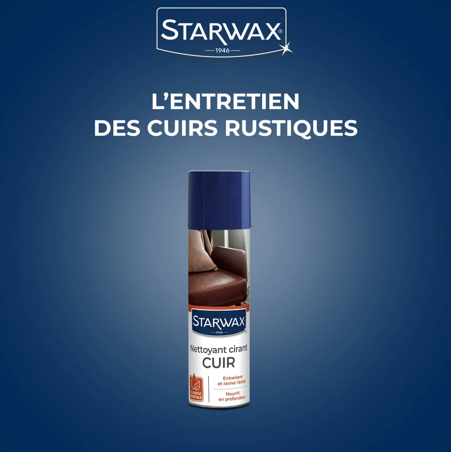 Nettoyant cirant pour cuir