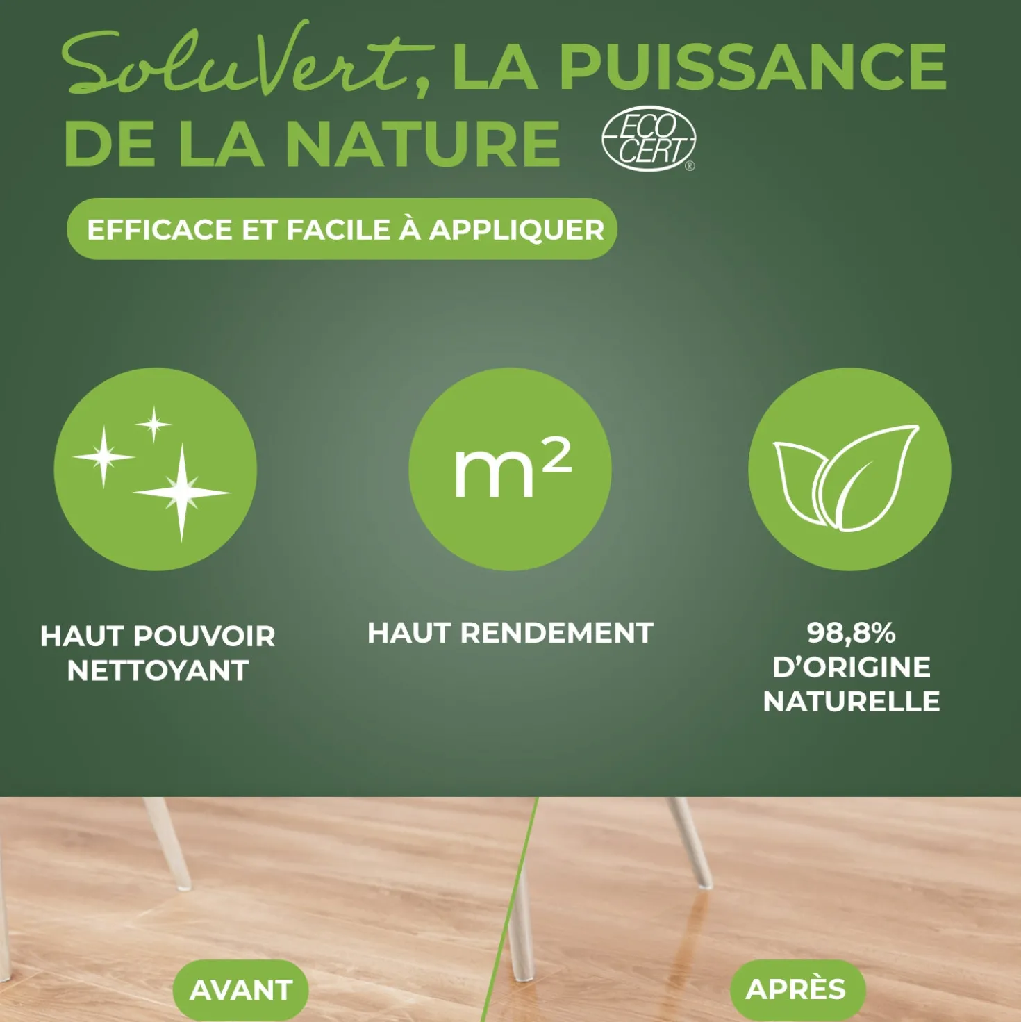 Nettoyant concentré pour parquets et sols stratifiés