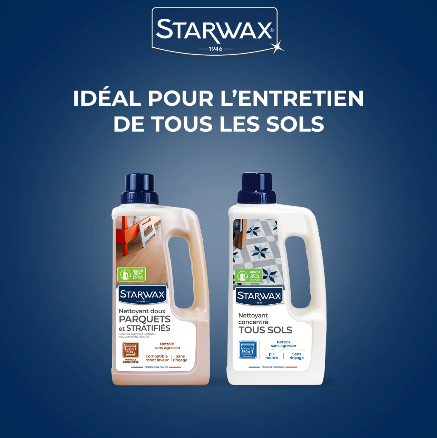 Nettoyant doux pour parquets et sols stratifiés