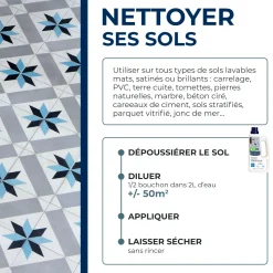 Nettoyant doux pour sols intérieurs
