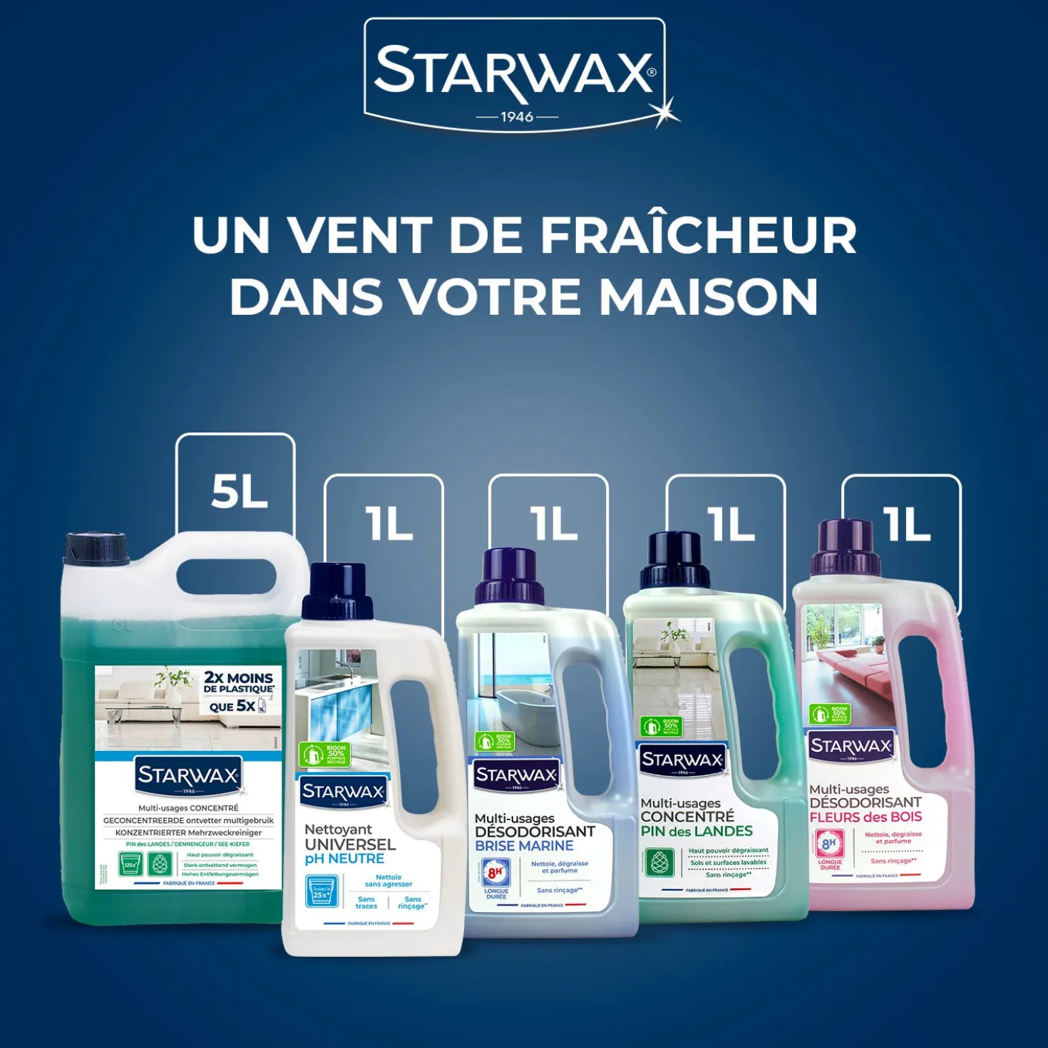 Nettoyant désodorisant longue durée parfum fruit des bois