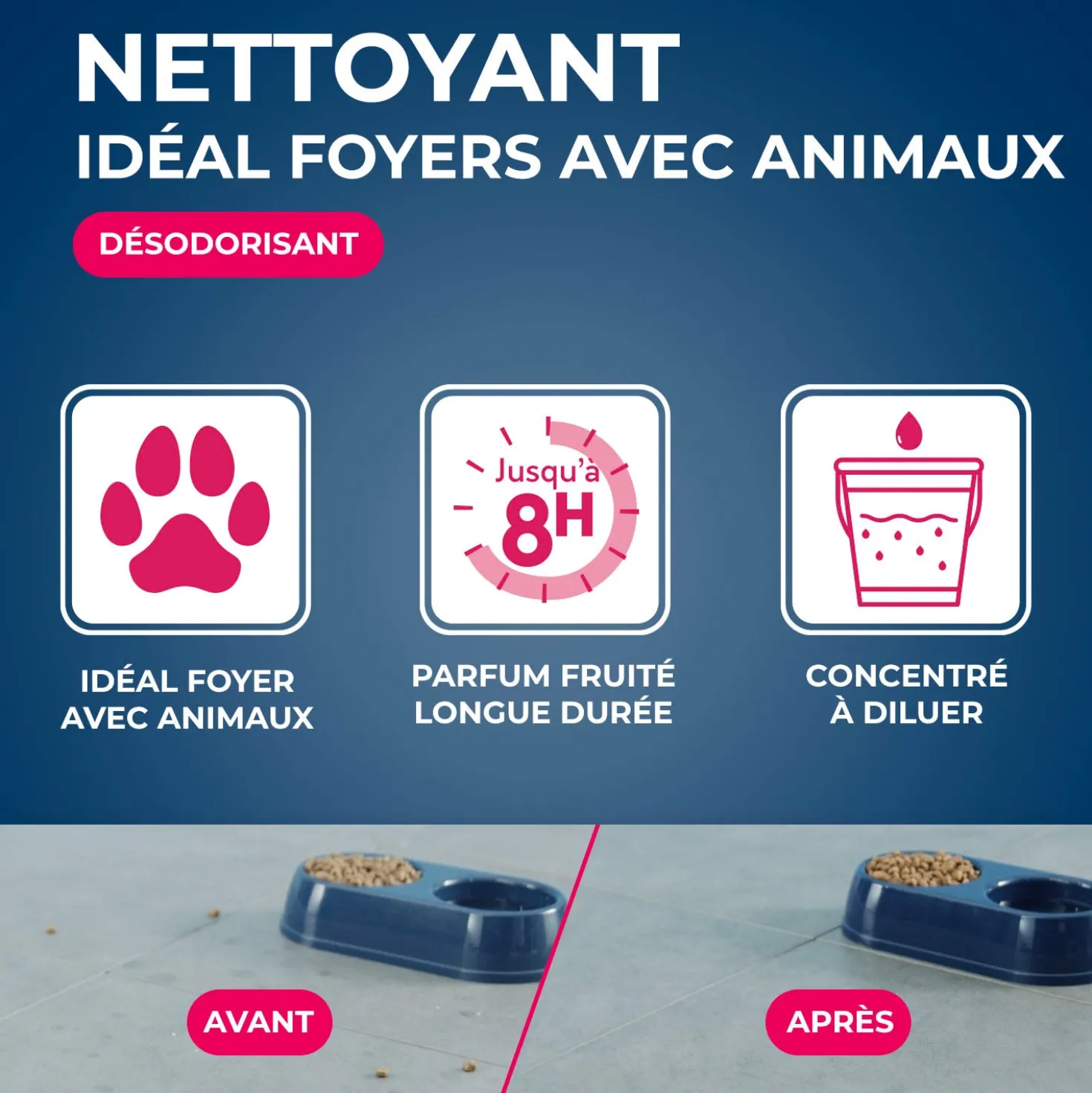 Nettoyant désodorisant surodorant