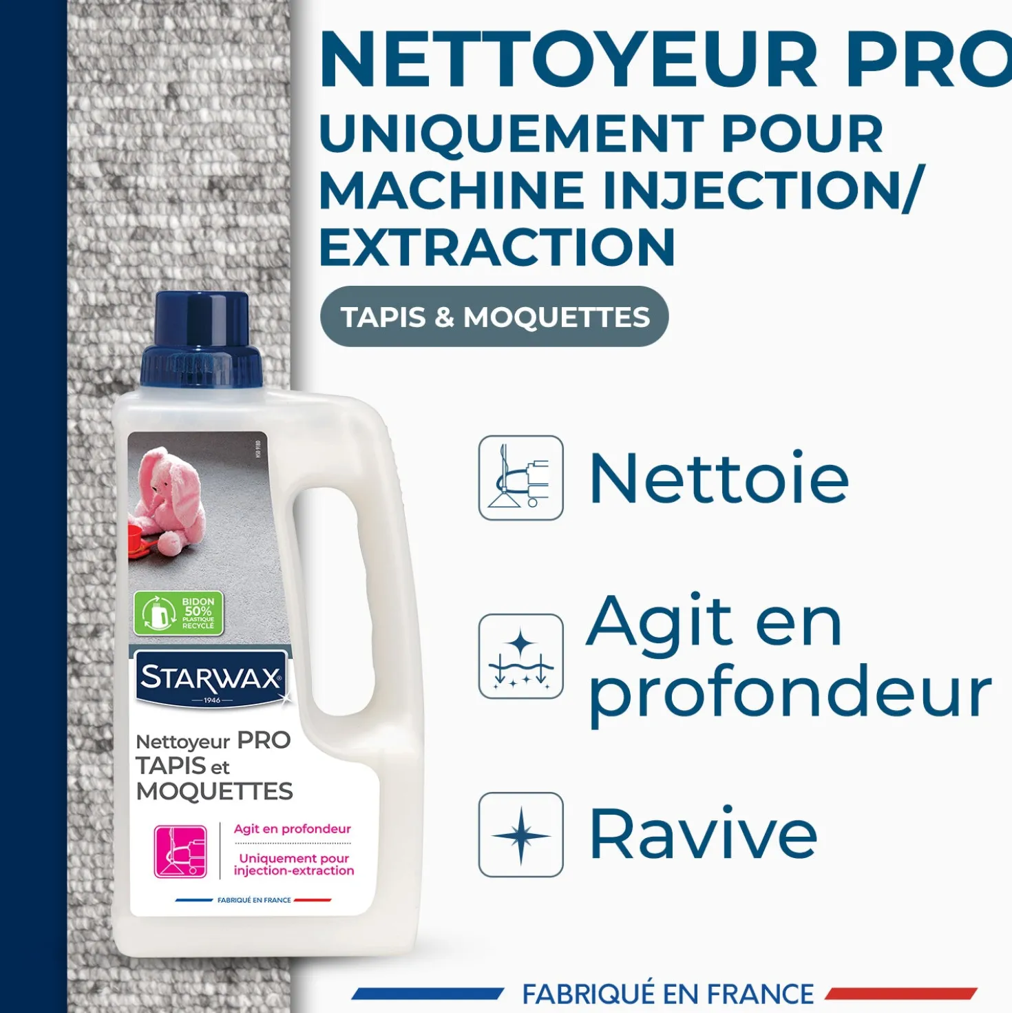 Nettoyant méthode "pro" pour tapis et moquettes