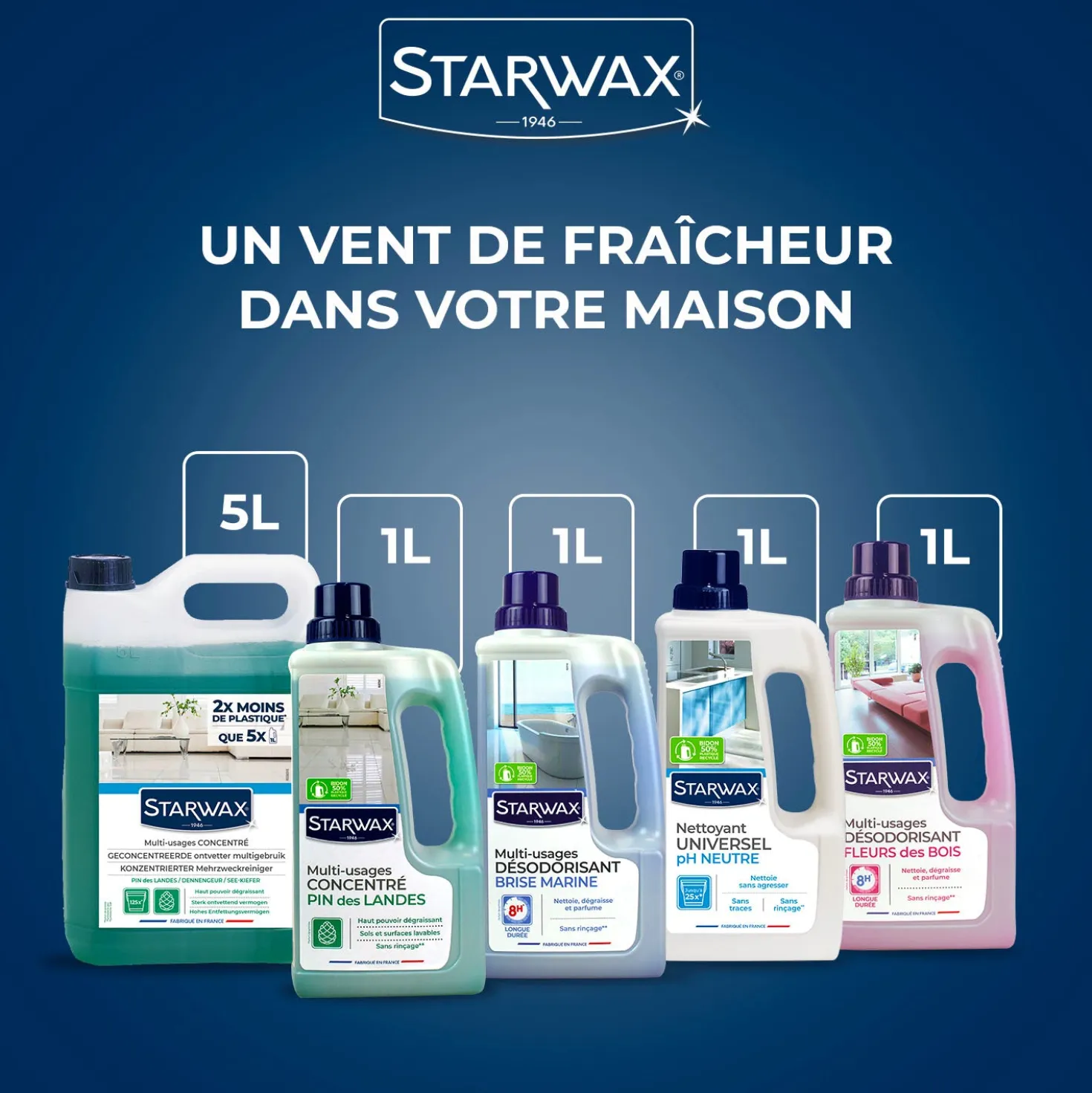 Nettoyant multi-usages concentré parfum pin des landes
