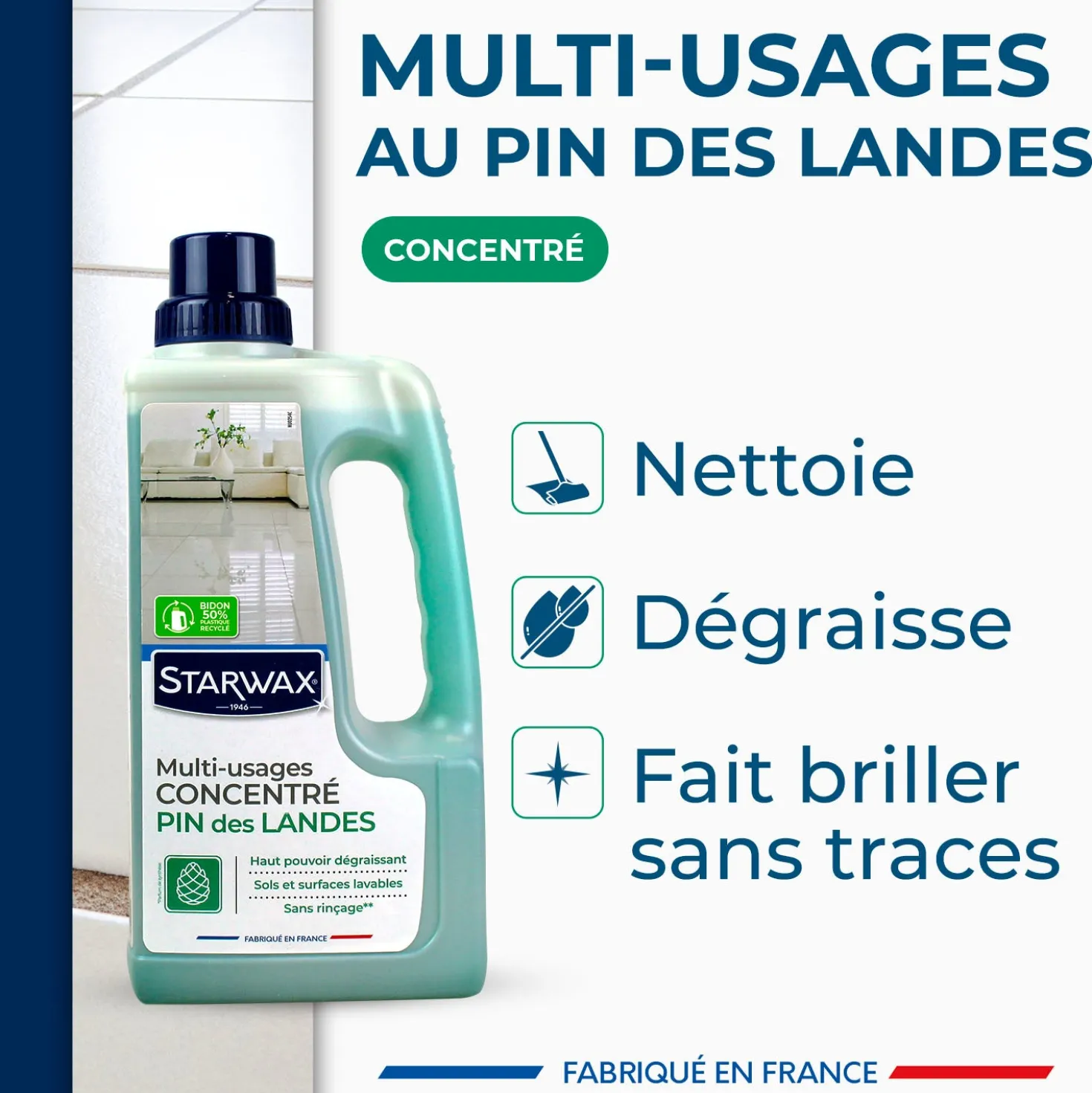 Nettoyant multi-usages concentré parfum pin des landes
