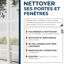 Nettoyant portes et fenêtres prêt à l'emploi