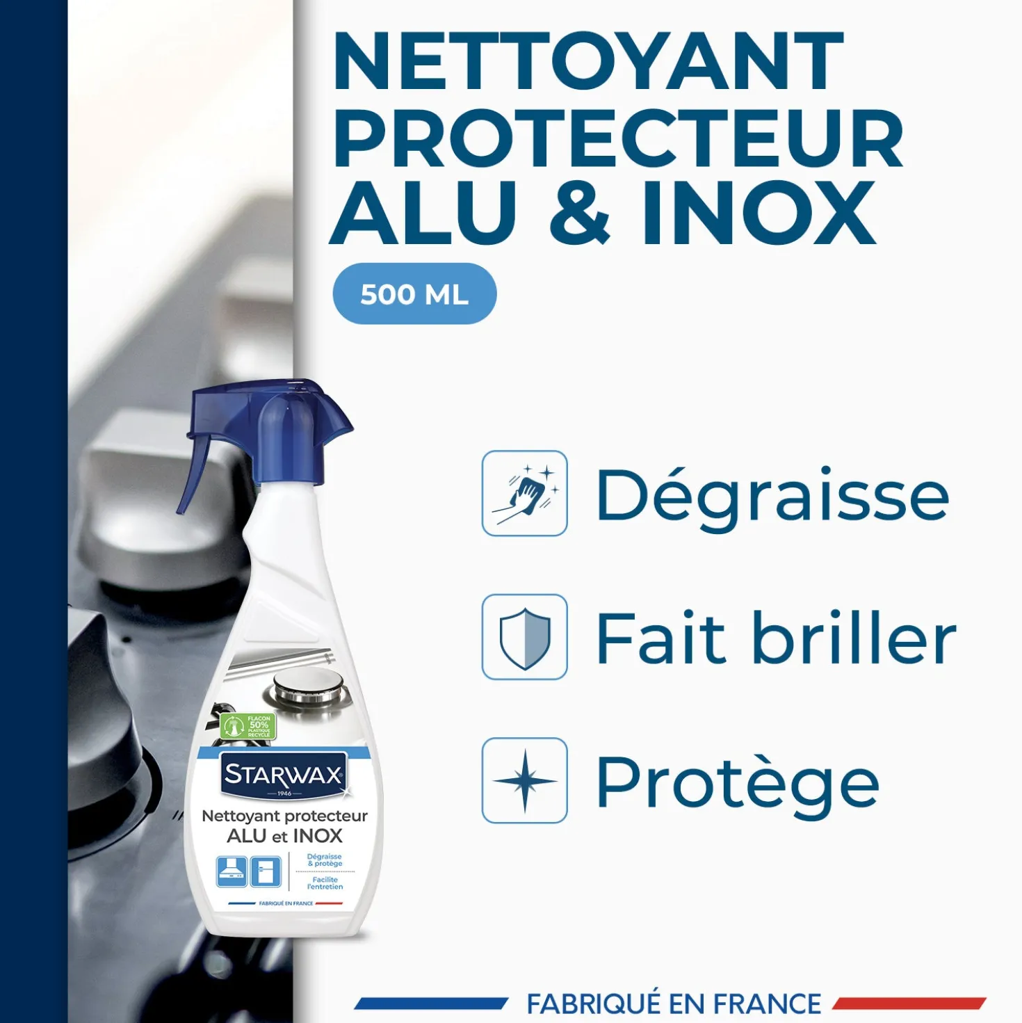 Nettoyant protecteur pour alu et inox