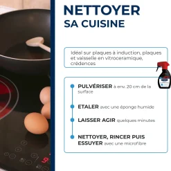 Nettoyant quotidien pour vitrocéramique et induction
