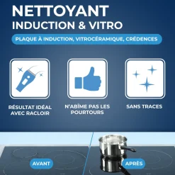 Nettoyant quotidien pour vitrocéramique et induction