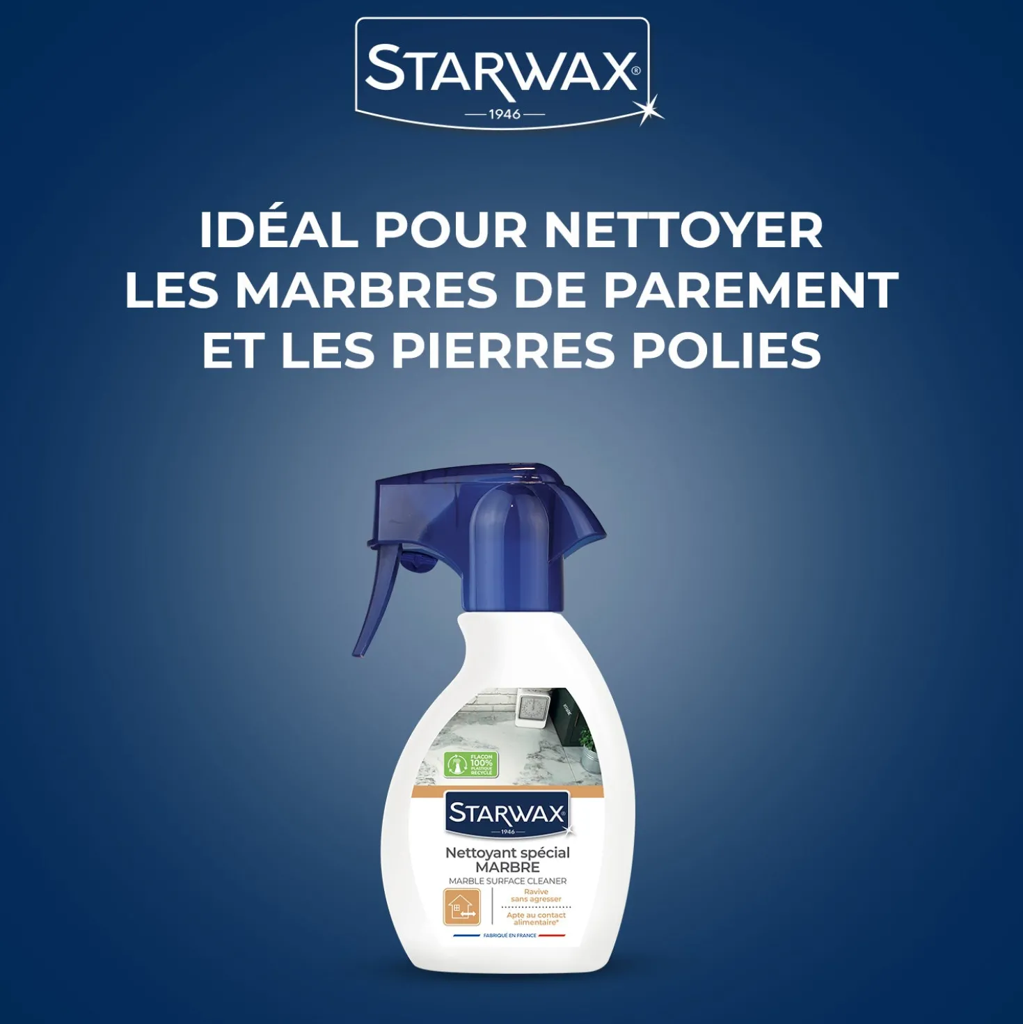 Nettoyant raviveur pour marbre et pierres naturelles