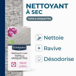 Nettoyant à sec pour tapis et moquettes