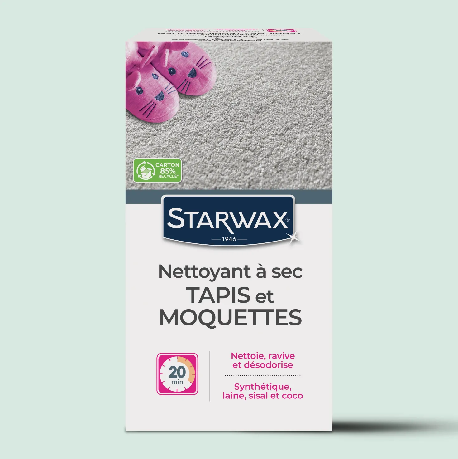 Nettoyant à sec pour tapis et moquettes