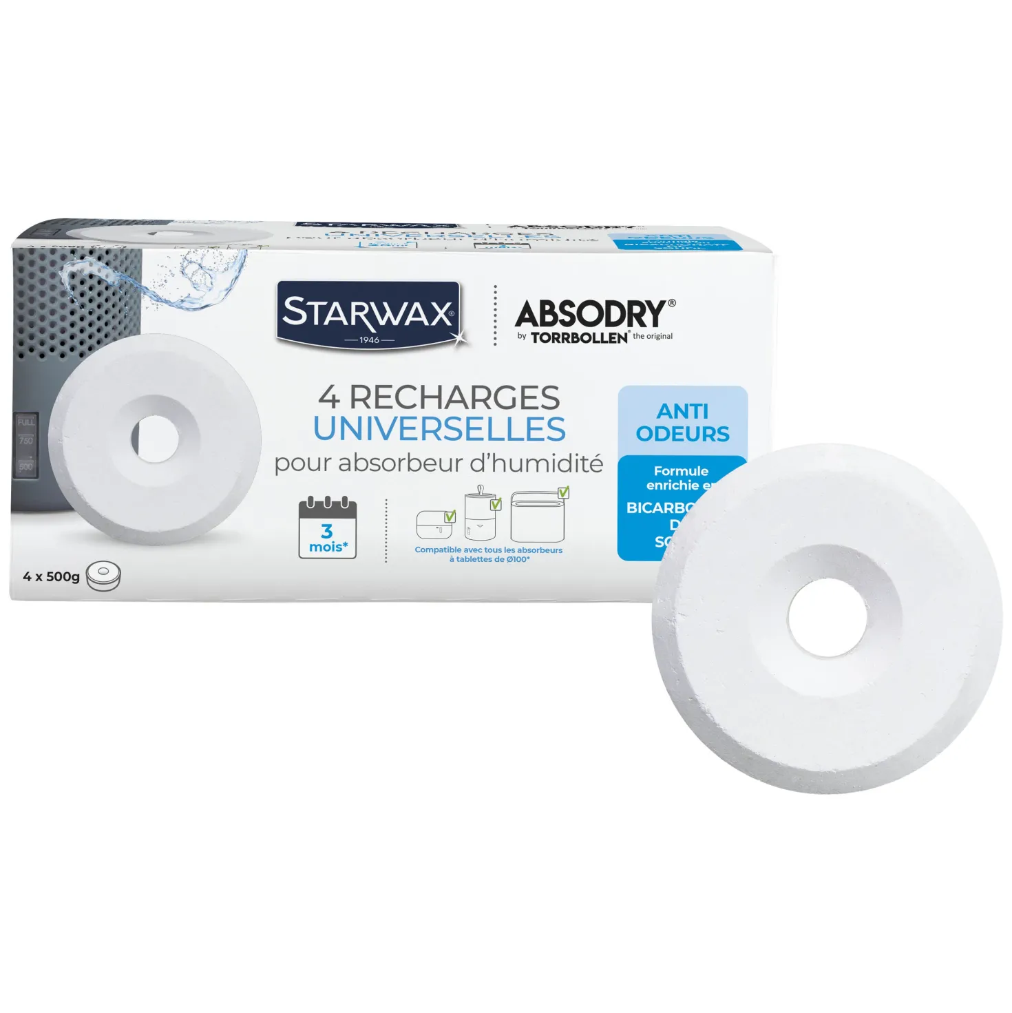 Pack de tablettes Starwax Absodry