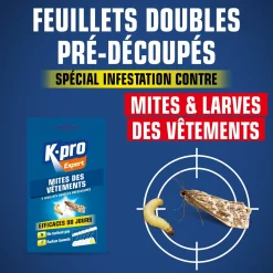 Papier anti-mites des vêtements