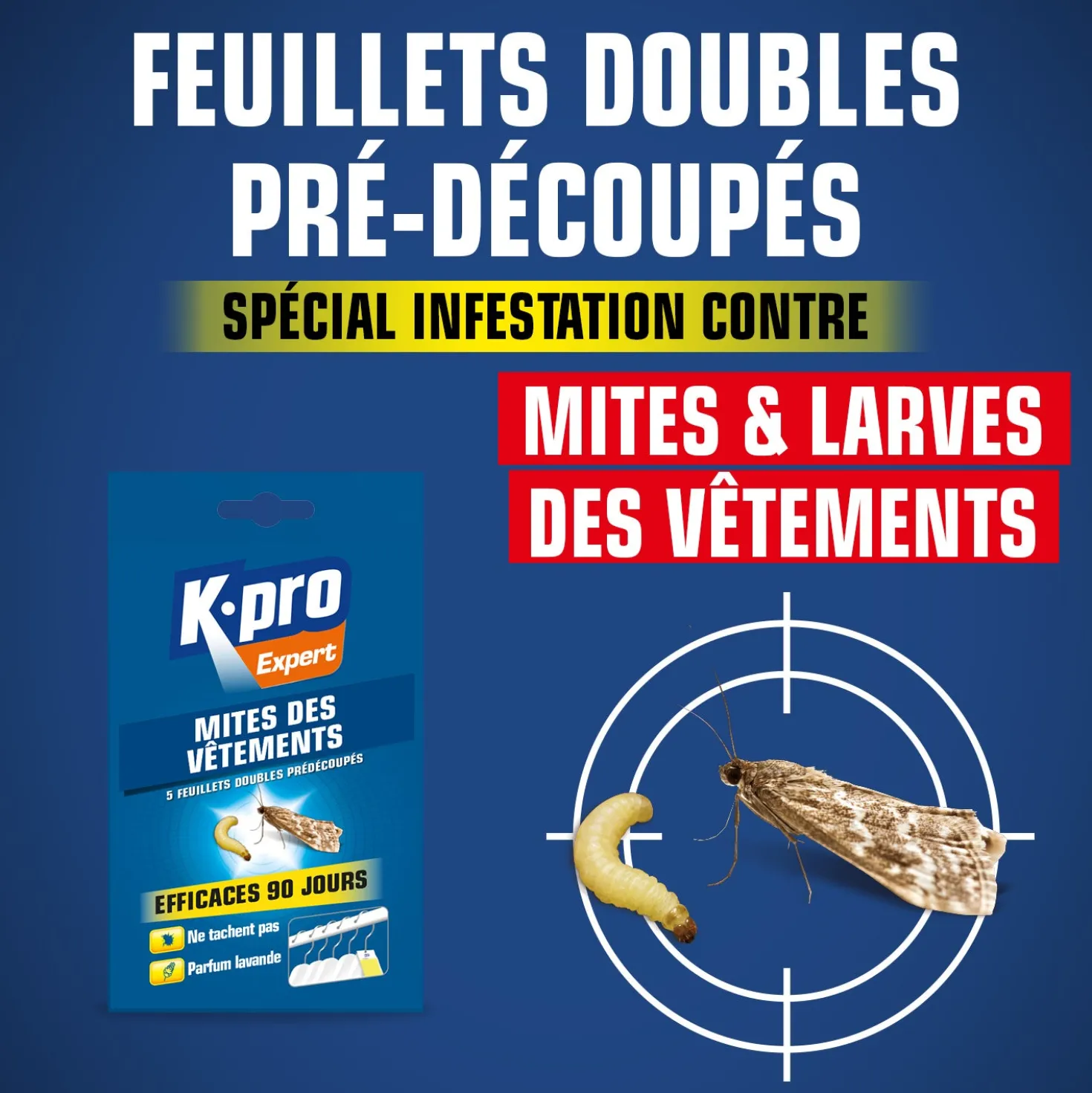 Papier anti-mites des vêtements