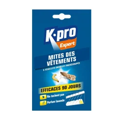 Papier anti-mites des vêtements