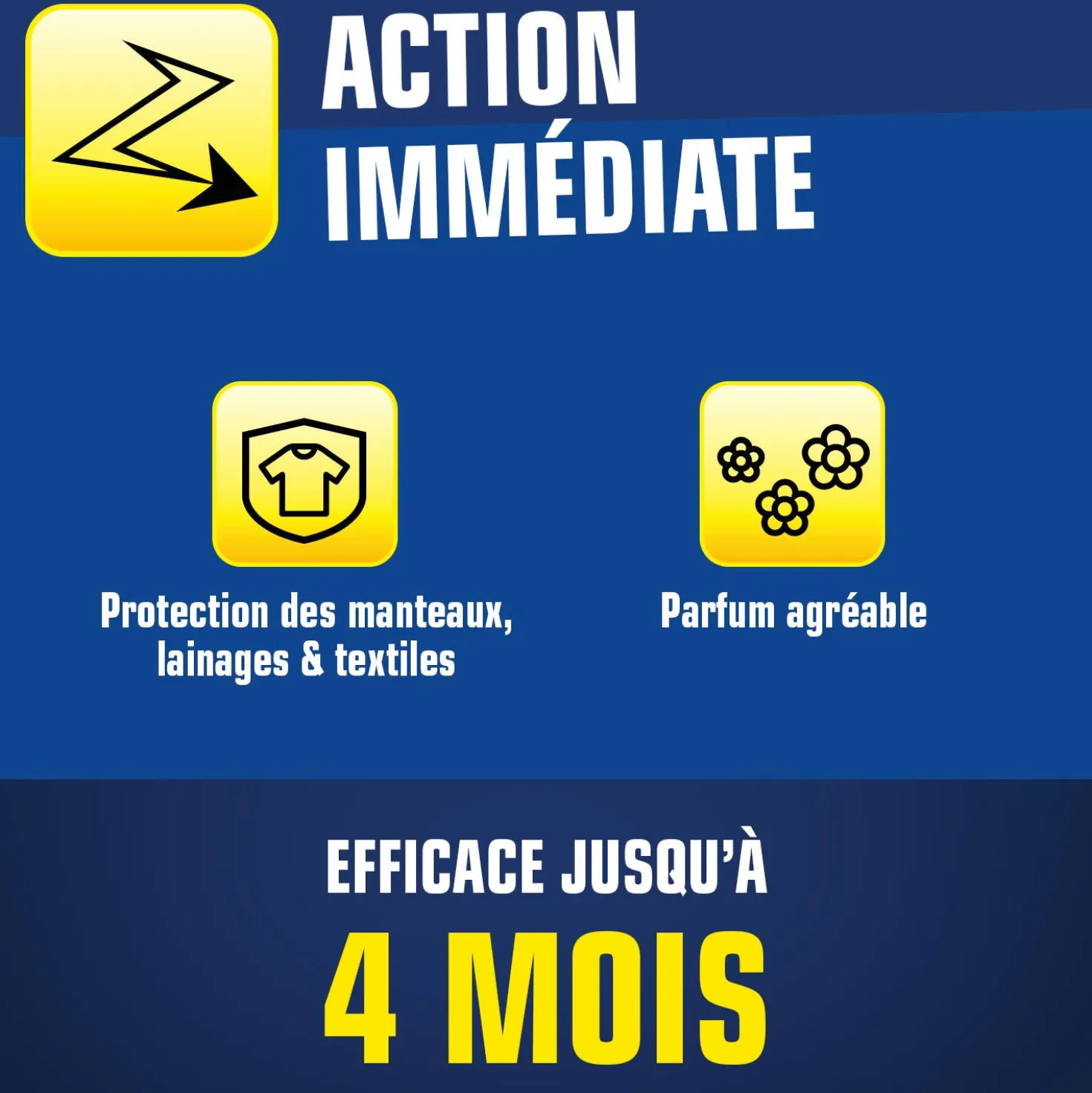 Pastilles mites des vêtements