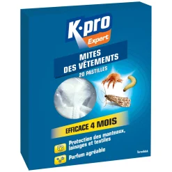 Pastilles mites des vêtements
