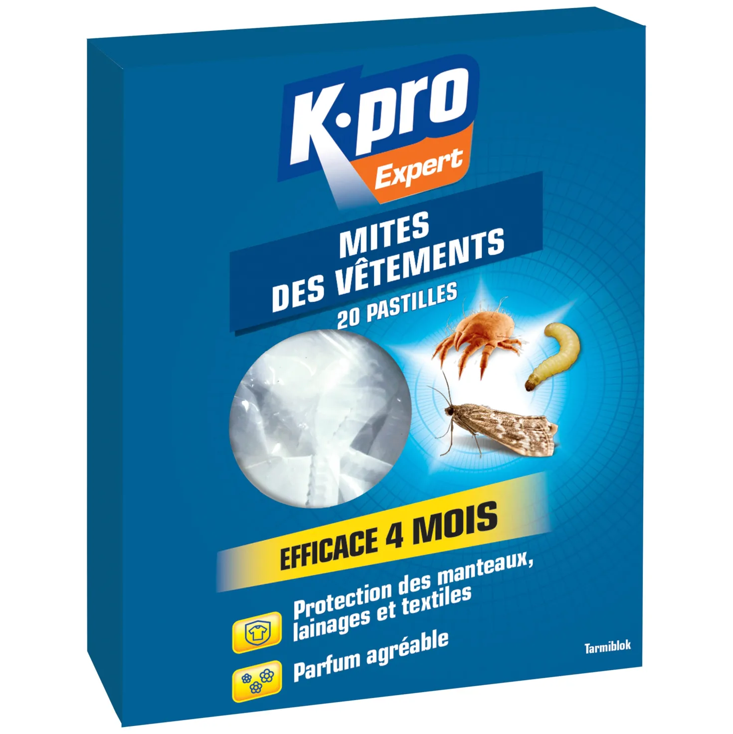 Pastilles mites des vêtements