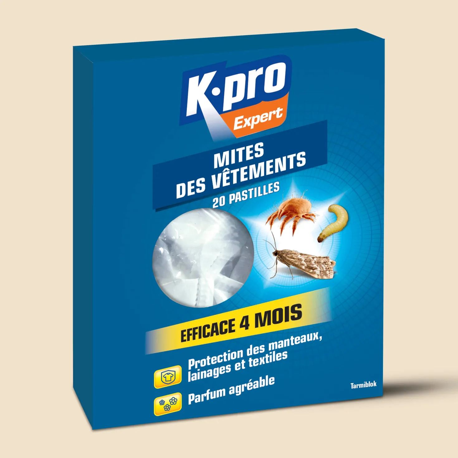 Pastilles mites des vêtements