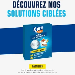 Pastilles mites des vêtements