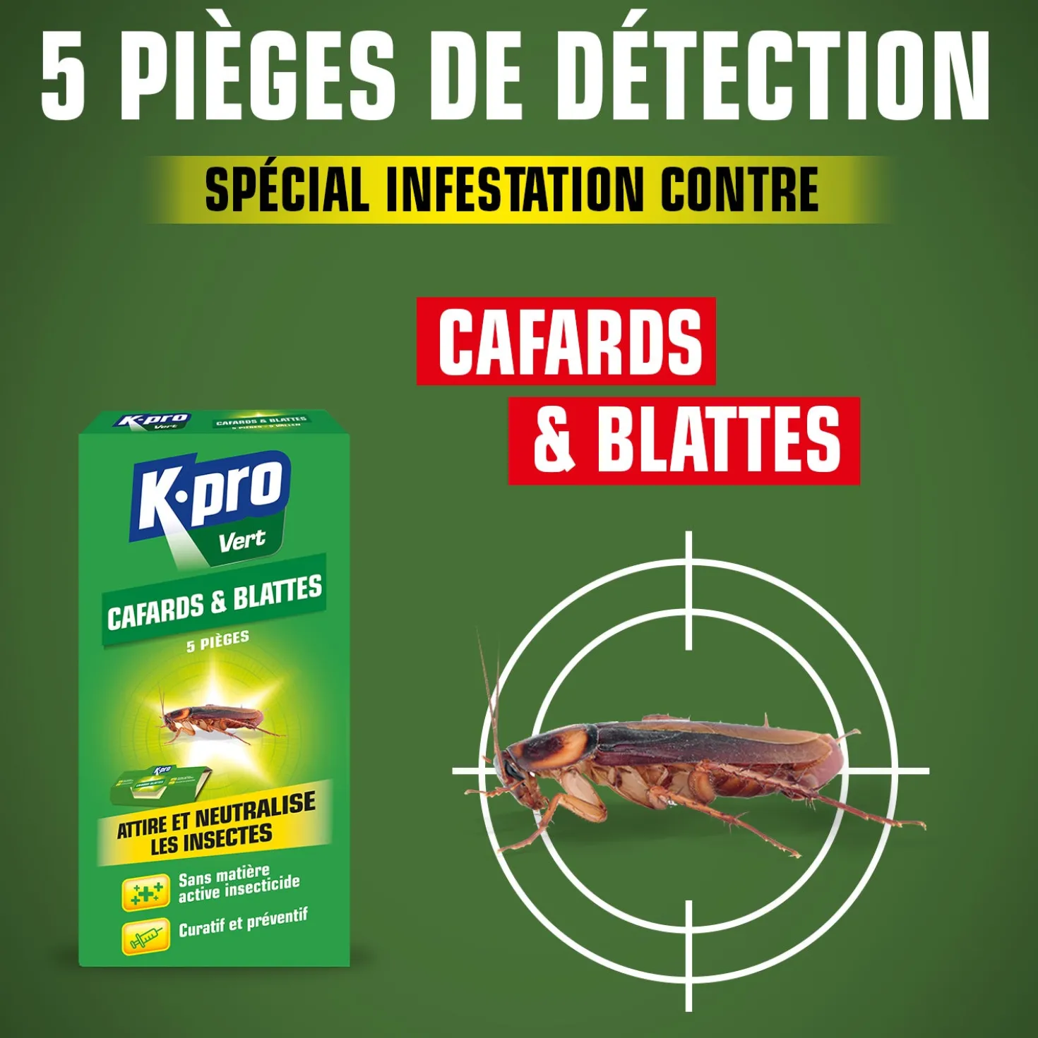 Piège cafards & blattes