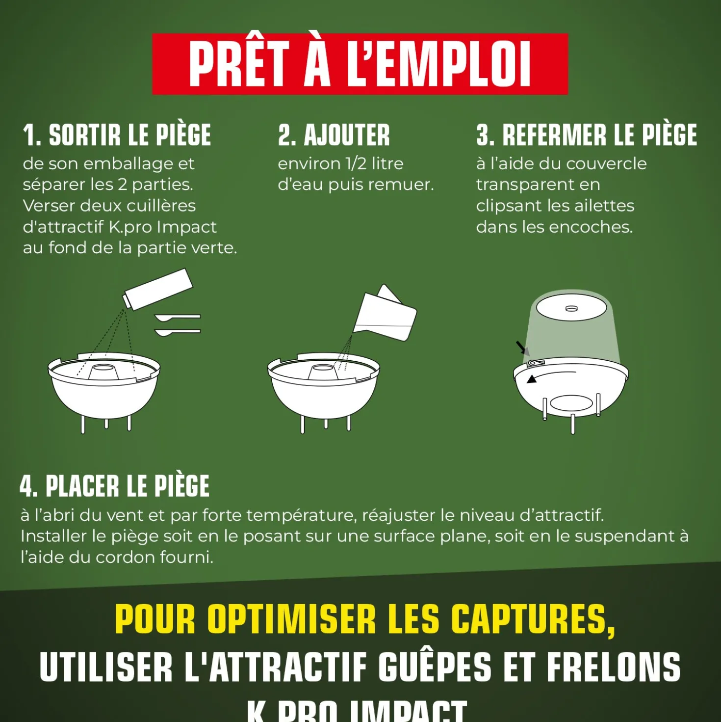 Piège à guêpes et frelons