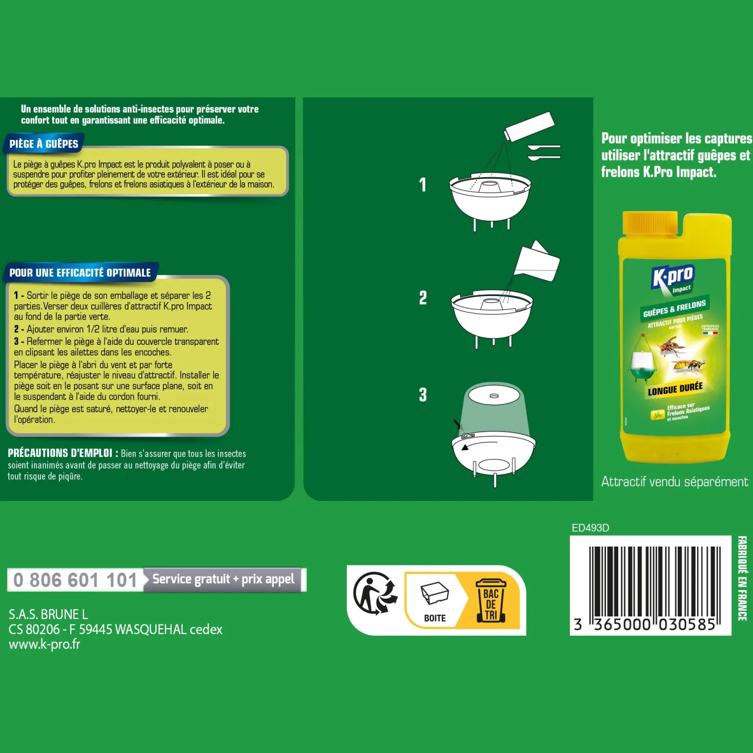 Piège à guêpes et frelons