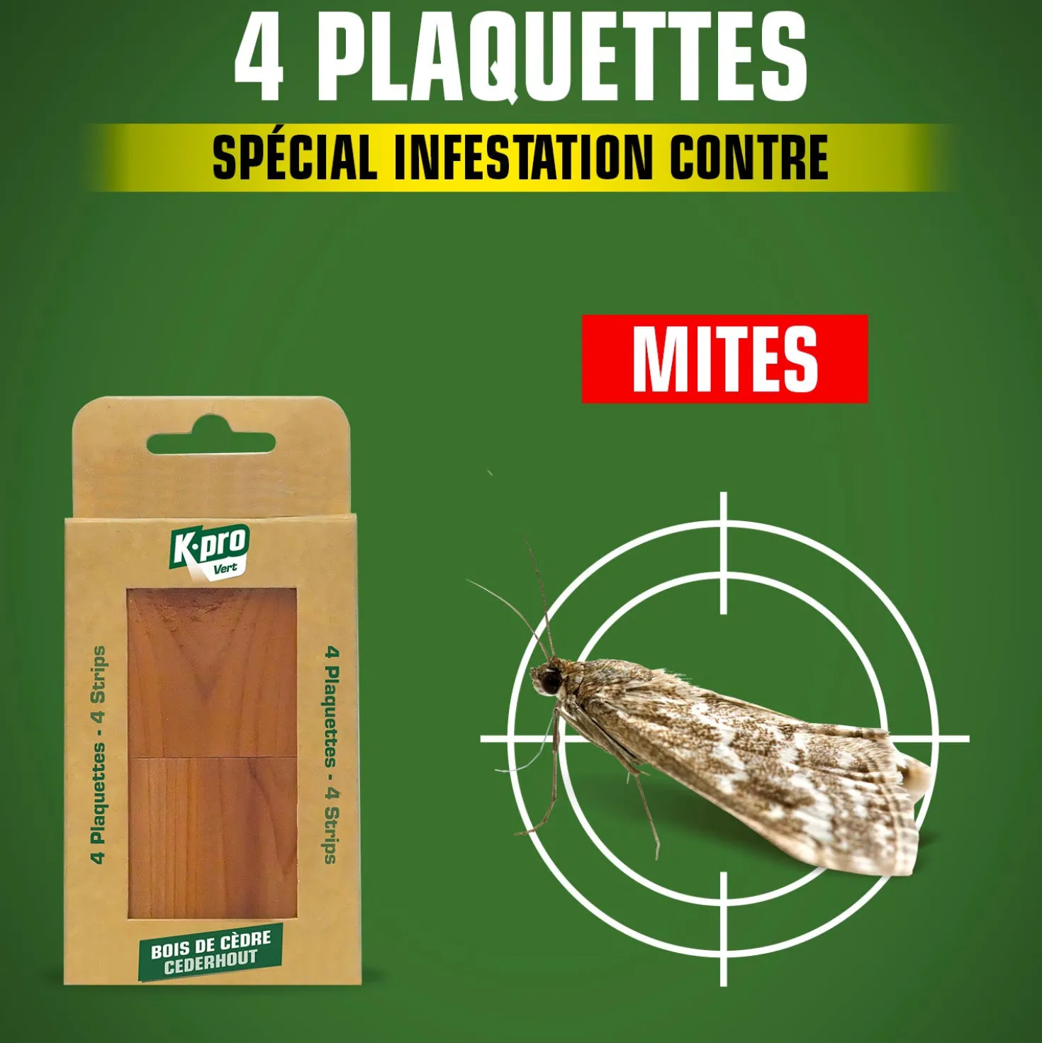 Plaquettes au bois de cèdre