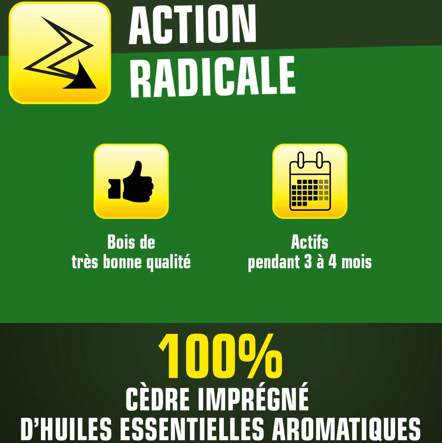 Plaquettes au bois de cèdre