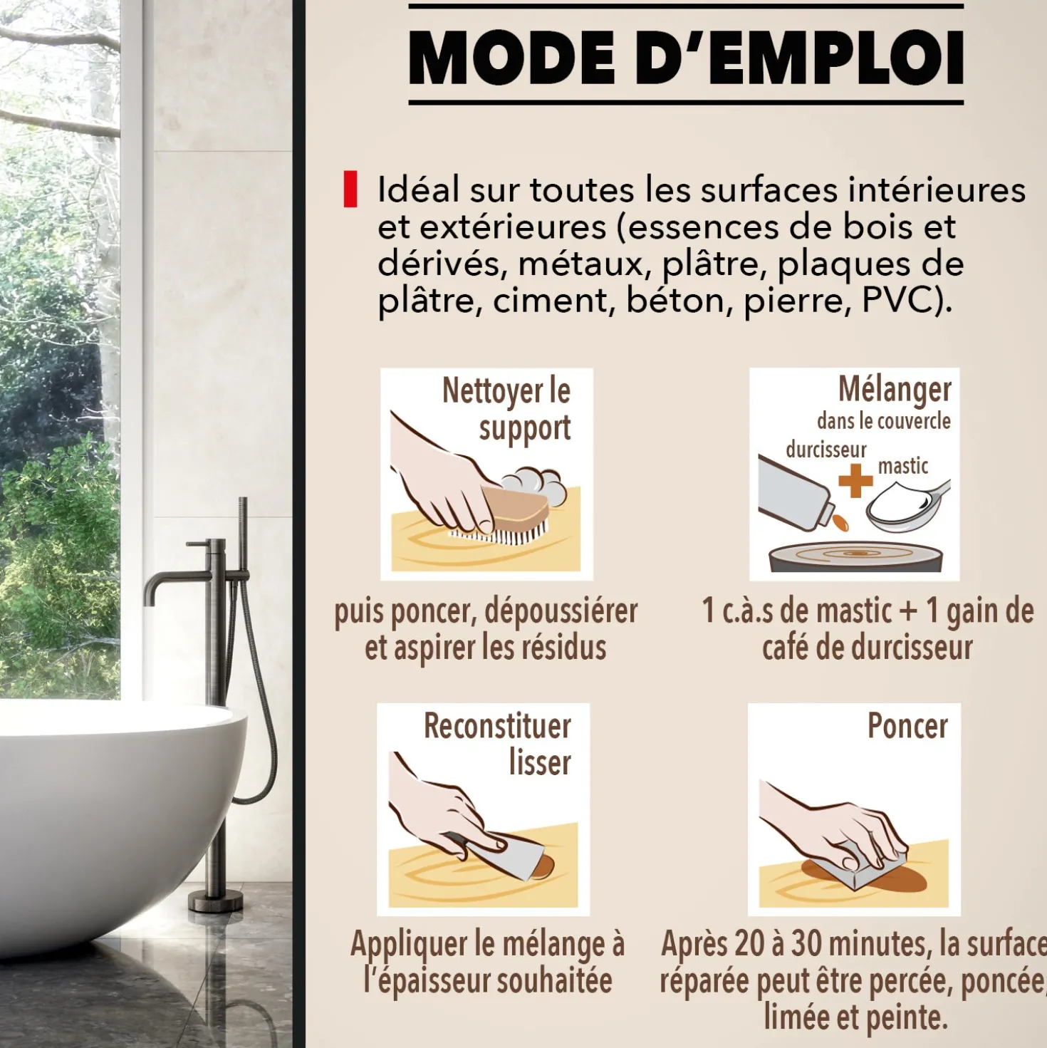 Pâte à rénover