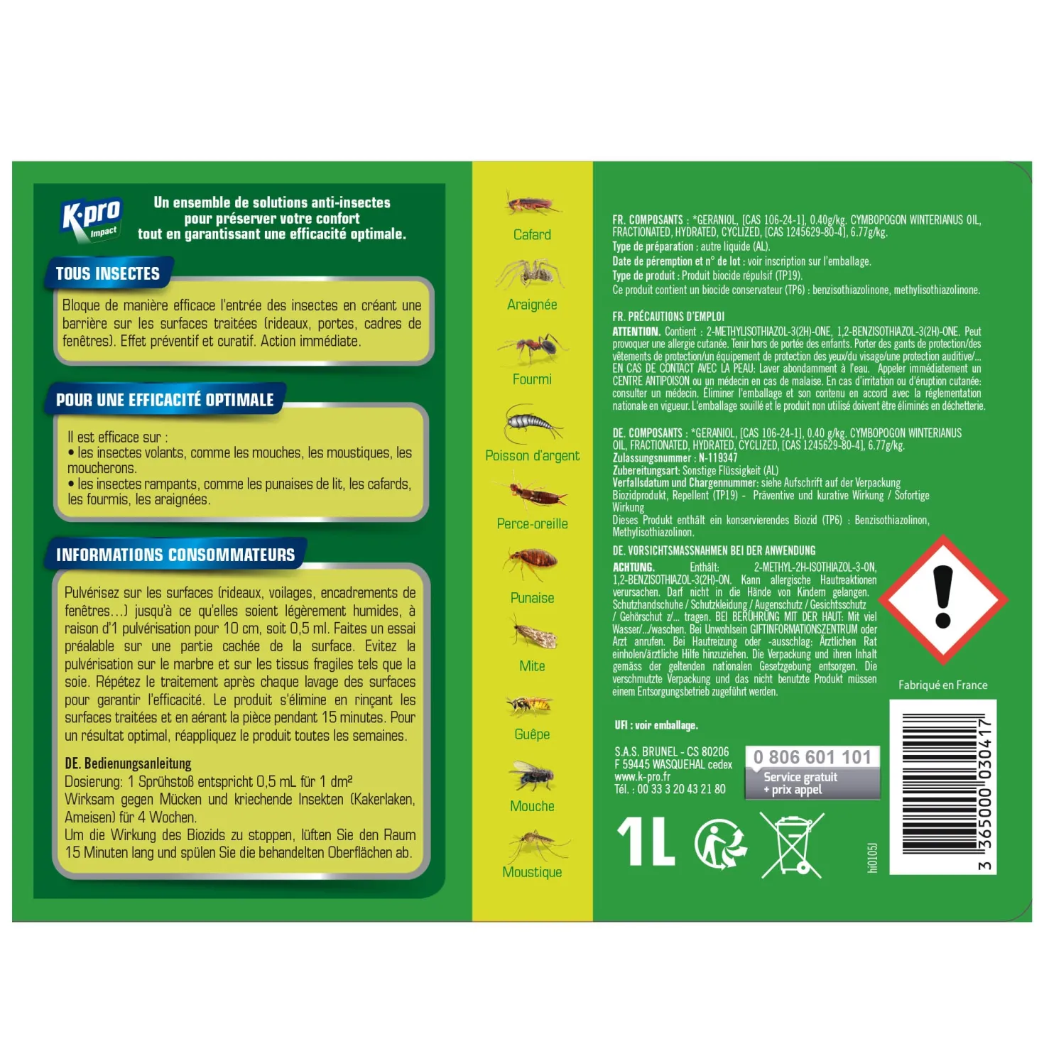 Pulvérisateur Barrière tous insectes K.PRO