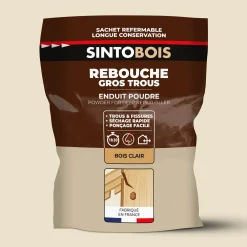 Rebouche bois enduit poudre