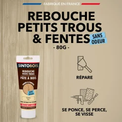 Rebouche imperfections -Pâte à bois naturel