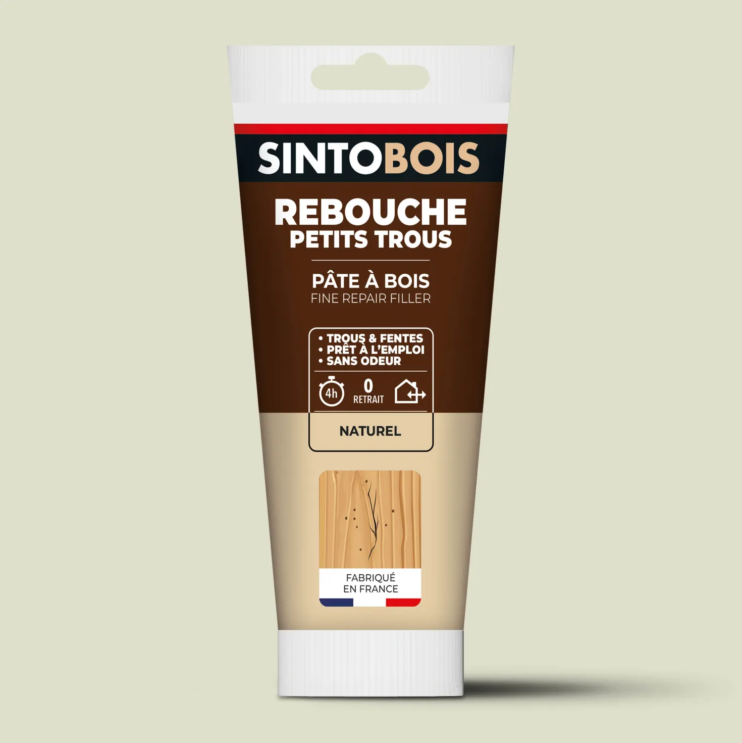 Rebouche imperfections -Pâte à bois naturel