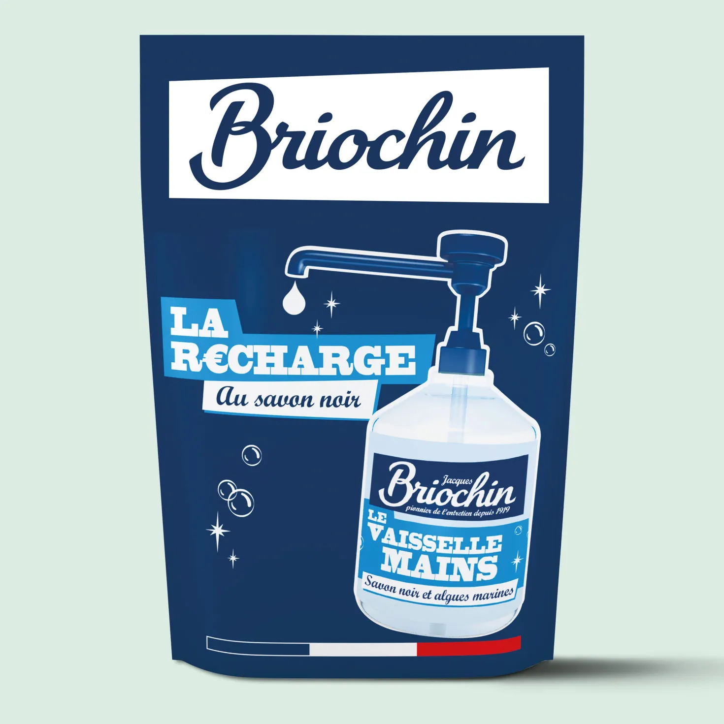 Recharge Liquide Vaisselle Mains Savon noir & Algues Marines