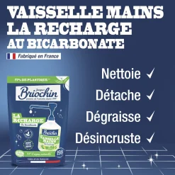 Recharge Liquide Vaisselle Mains Bicarbonate de soude & Citron vert