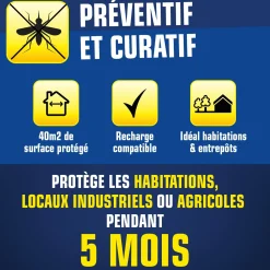 Recharge pour diffuseur automatique mouches moustiques