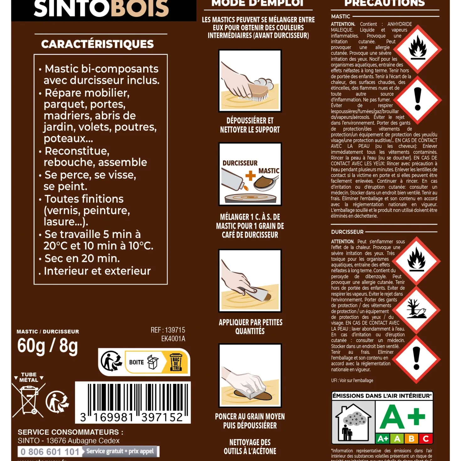 Reconstitue angles et gros trous