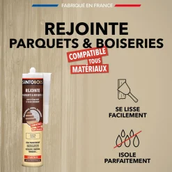 Rejointe parquets et boiseries - Etanchéité et raccordement