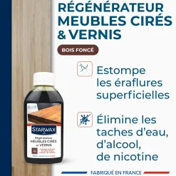 Régénérateur pour meubles cirés et vernis