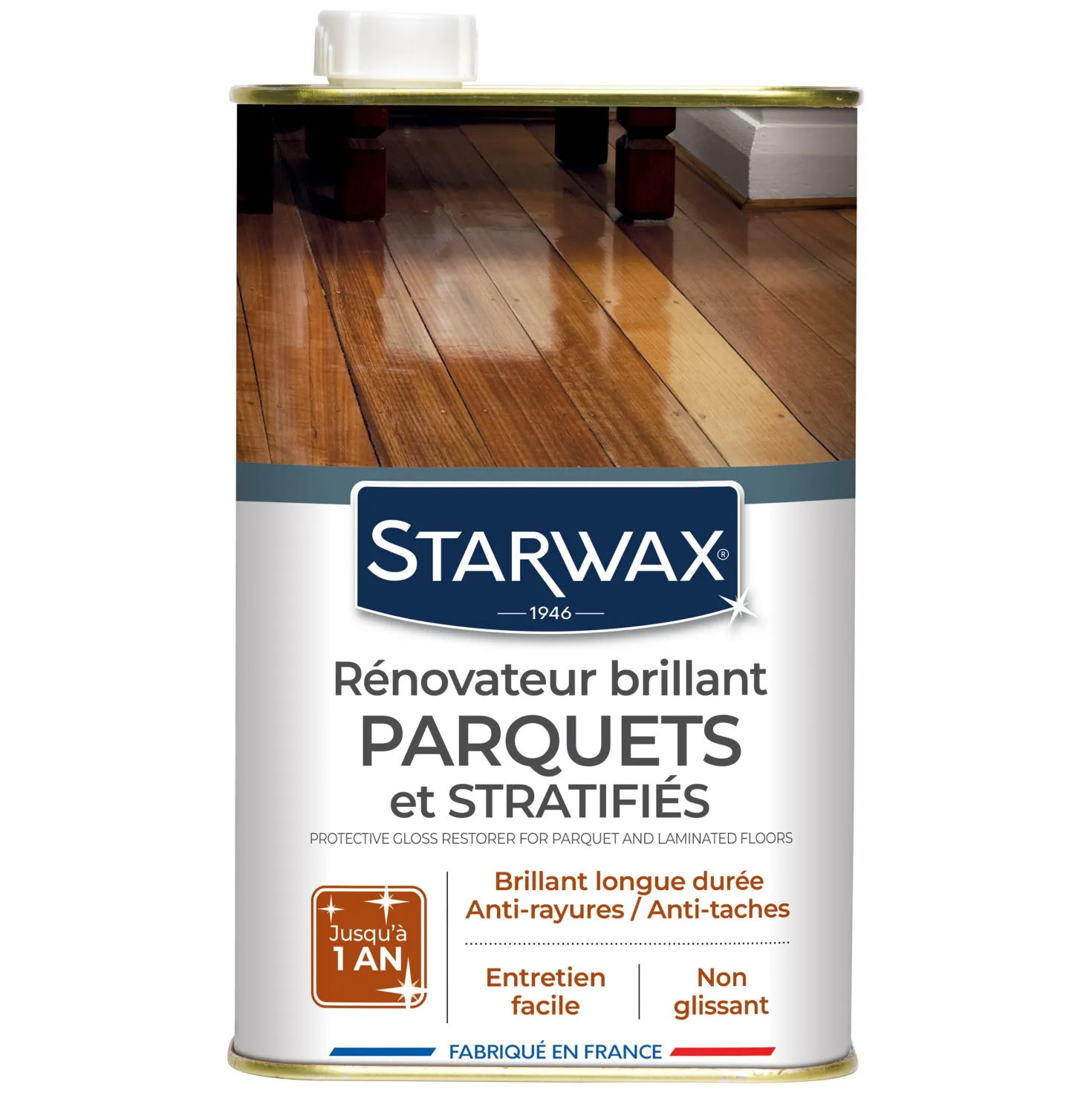 Rénovateur brillant protecteur pour parquets et sols stratifiés