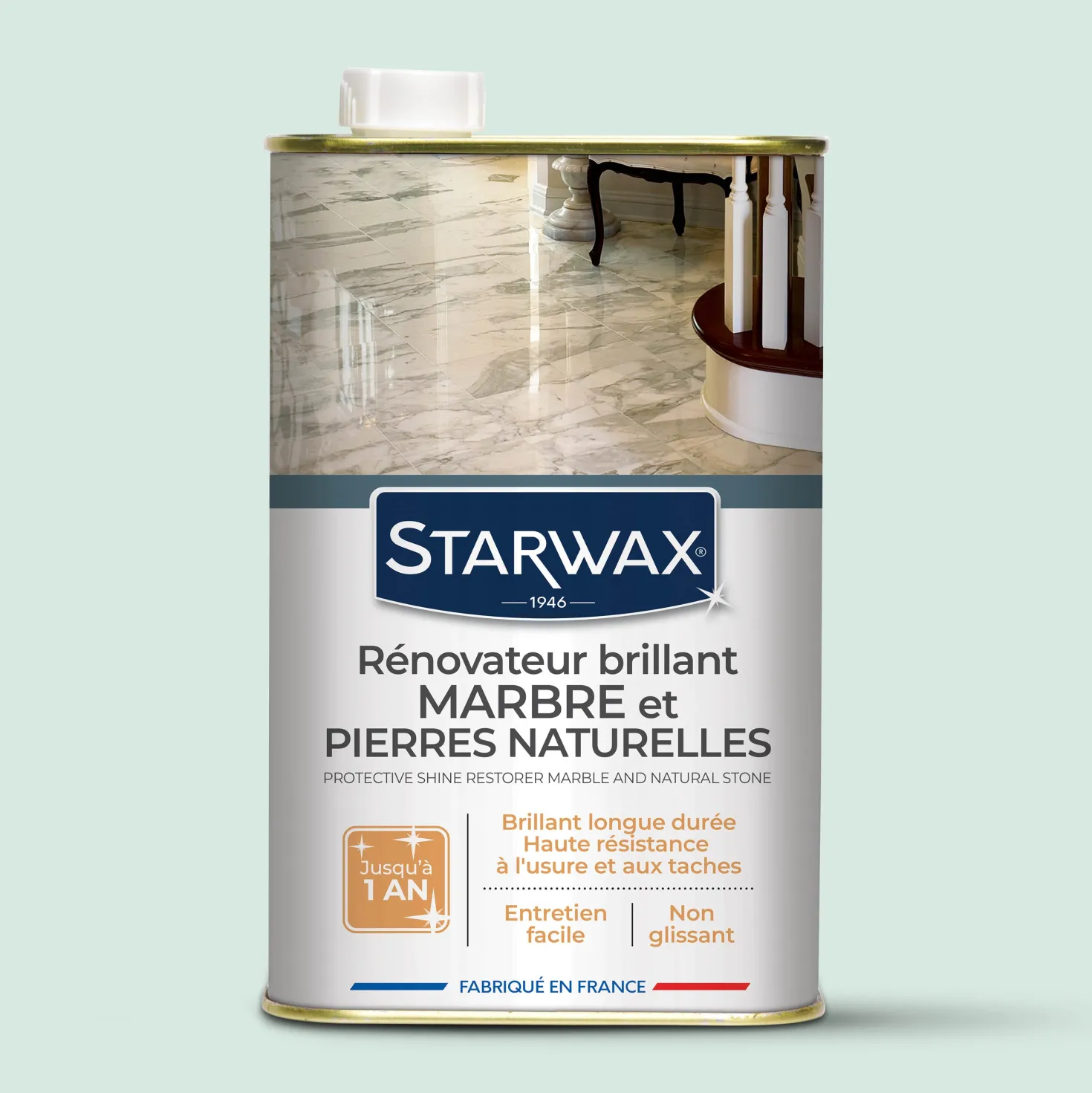 Rénovateur brillant protecteur pour marbres et pierres naturelles