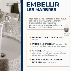 Rénovateur de brillance pour marbre et pierres naturelles