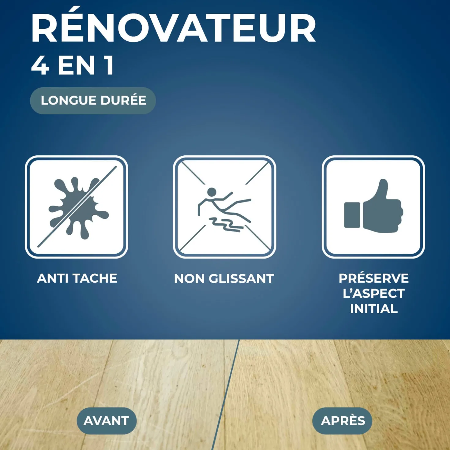 Rénovateur 4 en 1 Parquets mats et stratifiés