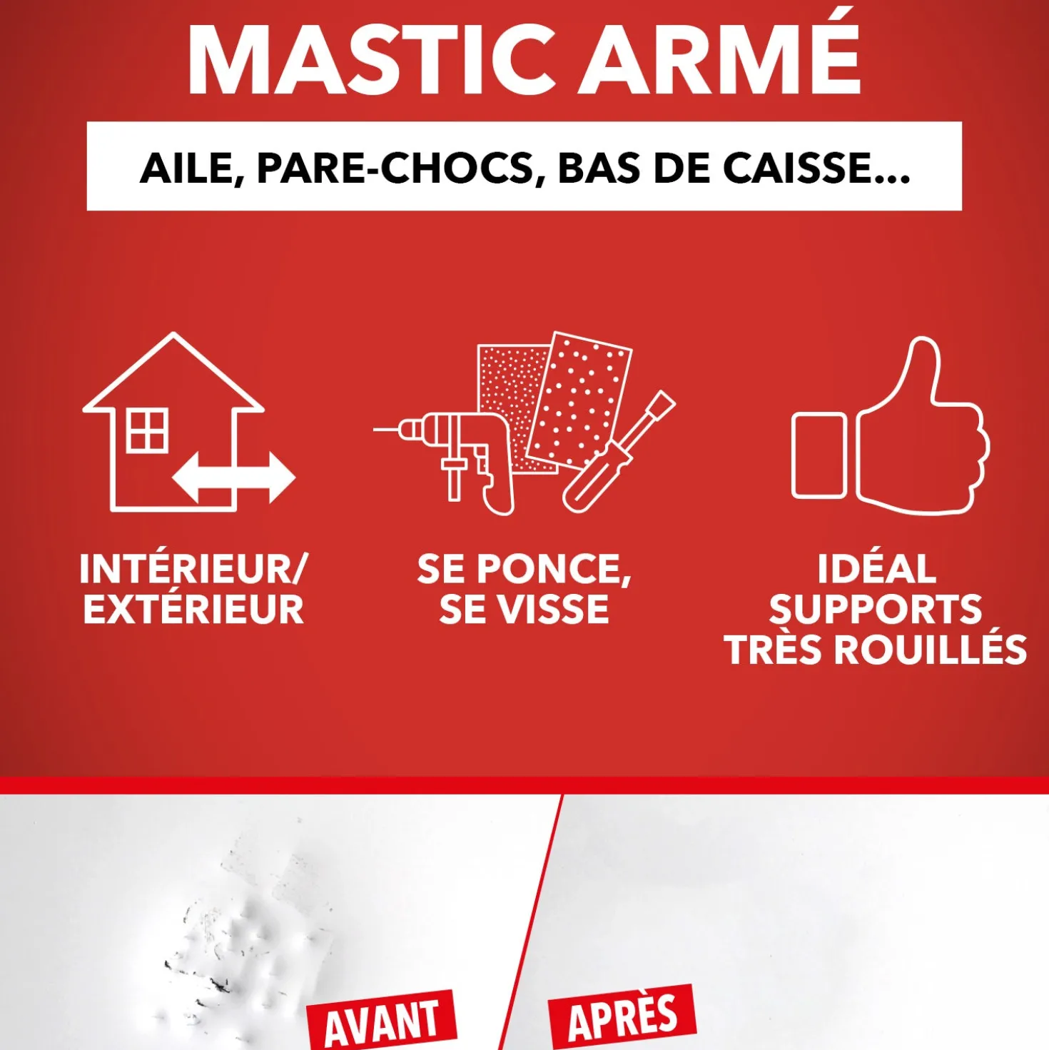 Répare métal armé