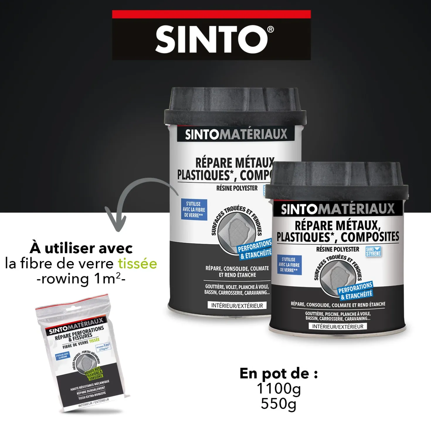 Répare métaux, plastiques, composites