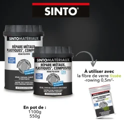 Répare métaux, plastiques, composites